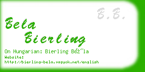 bela bierling business card